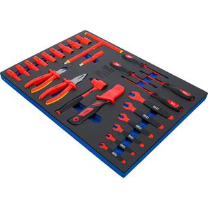 BGS Tool Tray 3/3: Jeu de douilles VDE 10 mm (3/8 ") Drive 26 pcs. - Product Image 4
