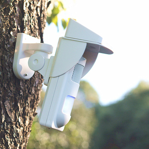 Détecteur de mouvement solaire sans fil extérieur avancé 433 MHz avec sirène d'alarme 95 dB, 2 télécommandes, technologie PIR, pour la sécurité du jardin - Product Image 2