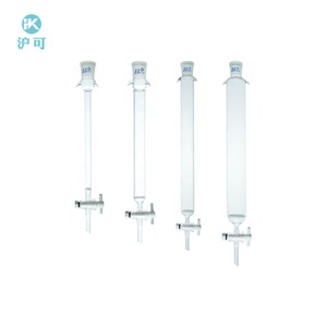 Phòng Thí Nghiệm Thủy Tinh Boro 3.3 Cột Sắc Ký Thủy Tinh Với Đĩa Fritted Và PTFE Stopcock Dia13mm-55mm Bên Ngoài - Product Image 6