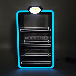 Chiếu sáng LED chiếu sáng RGB Màu thuốc lá cửa hàng hiển thị cửa hàng thuốc lá Showcase Acrylic Thuốc lá nhẹ hơn kệ trưng bày - Product Image 1