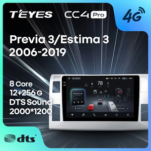 วิทยุติดรถยนต์ TEYES CC4 PRO สำหรับ XR50 3 III Estima AHR20 XR50 3 ปี 2006 - 2019 พวงมาลัยซ้าย รองรับ CarPlay Android Car play มัลติมีเดีย สเตอริโอ - Product Image 1