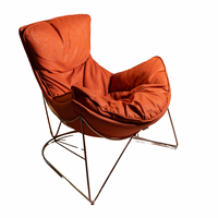 Chaise de salle à manger rembourrée minimaliste moderne Lucia 01, assise en cuir, mousse souple, durable, en frêne massif, acier inoxydable, mobilier pour la maison