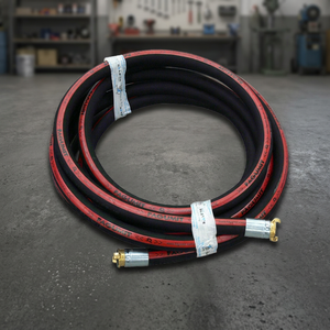 Tuyau de distribution de mortier haute pression 25 mm avec double spirale métallique et extrémité à serrage - Product Image 3