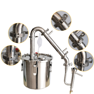 Equipo de producción de alcohol de grado combustible para biocombustible de <span class=keywords><strong>etanol</strong></span>, destilador de acero inoxidable 304 a pequeña escala, 220v/110v para vino y grano - Product Image 4