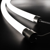 Bande lumineuse LED néon flexible ronde à 360 degrés, blanc, RVB, silicone, diamètre 13 mm, 16 mm, 18 mm, 20 mm, 22 mm, 25 mm, 40 mm, 50 mm
