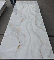 Panneau mural en PVC mince de 3 mm, effet marbre moderne, revêtement UV, imperméable, pour villa, hall d'entrée, salle de sport et décoration intérieure