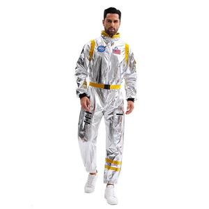 Yi Xiaoyi Astronaut Cosplay Costume Adult Unisex Silver Space Suit Halloween Performance Wear With Goggles - Product Image 2