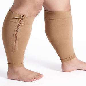 Manchons de compression pour mollets Factory Medical Zipper 20-30 mmHg pour la fatigue musculaire et l'absorption des chocs - Product Image 1