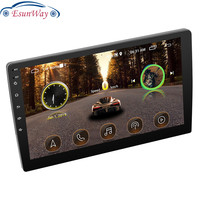 Autoradio Android 2.5D 9' 10'2 Din, autoradio universel Android 15, lecteur DVD, navigation GPS, WIFI, radio