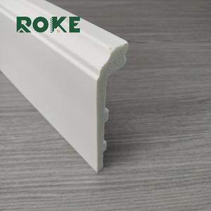 ROKE Usine Modèle personnalisé de haute qualité Revêtement de sol PS Décoration murale Chaise Rail Blanc Moulure Plinthe Plinthe PS Plinthe - Product Image 5