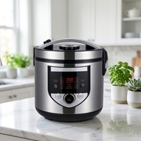 GB-MC16RS Cuiseur à riz multifonction 3L/5L 860W avec commande numérique et bouton rotatif, cuve de cuisson en acier inoxydable pour la vente en gros