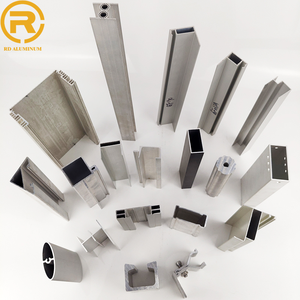 RD AluHigh kualitas 6063 profil <span class=keywords><strong>aluminium</strong></span> produsen struktur pintu geser CNC dibuat untuk pemasok penggunaan furnitur - Product Image 1