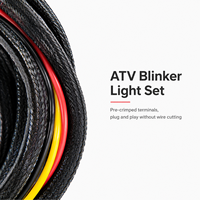 Professionelles Straßenzugelassenes Blinker-Set für ATV UTV - Komplettes LED-Blinker-Set mit Integrierter Hupe & Doppelten Lenkerschaltern