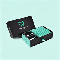 Boîte magnétique pour aligneurs dentaires avec logo personnalisé en relief, emballage rigide pour cliniques d'orthodontie - Boîte cadeau biodégradable et recyclable