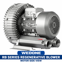 Souffleur latéral industriel RB-83D-3 avec forte aspiration et pression pour systèmes de combustion et de vide