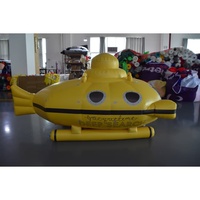 KeepFuns Sous-marin gonflable géant jaune pour piscine et plage |   Équipement de jeu aquatique personnalisable « DEEP SEARCH »