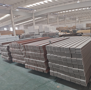 Trang trí nội thất rãnh lớn PVC tấm Tường 3D bên trong gỗ chất liệu sợi WPC tấm Tường - Product Image 2