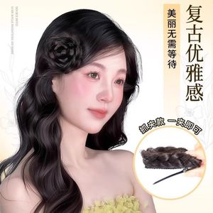 กิ๊บติดผมรูปดอกกุหลาบ วิกผมสไตล์เจ้าหญิง ทนความร้อนสูง สำหรับคุณสาวทุกรูปหน้า ทุกสีผิว - Product Image 1