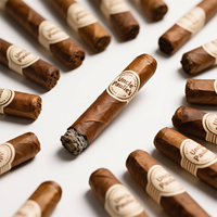 Profession Logo Personnalisé De Luxe Cigare Étiquette Bande Or Estampage À Chaud Logo En Relief Cigare Bande Anneau Étiquettes Autocollants