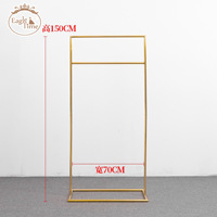 2024 nouvelle arche de mariage en fer arc carré présentoir porte de fleurs et support de fond avec accessoires de signe de mariage pour les séances Photo