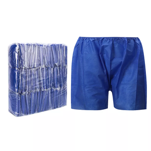 Short d'examen <span class=keywords><strong>jetable</strong></span> Pantalon médical Short d'examen non tissé avec ceinture élastique Short unisexe pour spa Spray Tan - Product Image 6