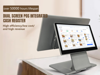 Ultra ince 15.6 inç NFC Kasiyer Sistemi POS Makinesi Yazarkasa Terminali Hepsi Bir Arada POS Sistemi Perakende Restoran SDK Yazılımı
