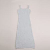Pyjamas doux en gros, vêtements d'intérieur doux, robes en tricot personnalisées pour femme, coupe droite, à manches longues, style pull épais, collection automne-hiver
