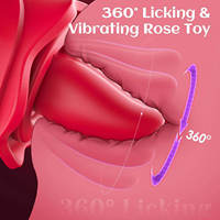 Silikon AI Sync Rose Vibrator 10 Rotierende Zungenleck- und 7 Saugmodi Brustmassagegerät Klitoris-Nippel-APP Erwachsenen-Sexspielzeug für Frauen