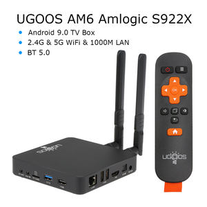 Ugoos am6 <span class=keywords><strong>amlogic</strong></span> <span class=keywords><strong>S922X</strong></span> 2G 16G LPddr4 android 9,0 BT 5,0 ePro ott tv box AM6 smart tv caja para 1000lan - Product Image 6