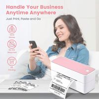 Imprimante d'étiquettes d'expédition thermique Bluetooth Phomemo PM-241-BT, sans fil, compatible avec Android, Shopify, UPS