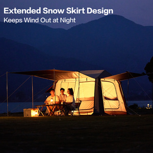 Mobi Garden 5.9 Blackout Edition One-Room Outdoor a montaggio rapido tenda da campeggio con baldacchino per <span class=keywords><strong>casa</strong></span> di montagna per le vacanze - Product Image 5