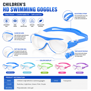 <span class=keywords><strong>Gafas</strong></span> <span class=keywords><strong>de</strong></span> Natación OEM, <span class=keywords><strong>Gafas</strong></span> <span class=keywords><strong>de</strong></span> Entrenamiento Antivaho con Protección UV400, Correa Ajustable, Resistentes a los Arañazos, Ligeras y Transparentes para Adolescentes - Product Image 6