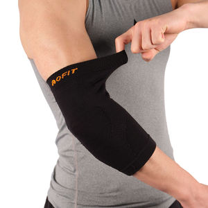 Manchon de compression tricoté pour le coude, respirant, haute élasticité, soutien articulaire pour le basketball, le fitness et les sports, personnalisable OEM CE - Product Image 1