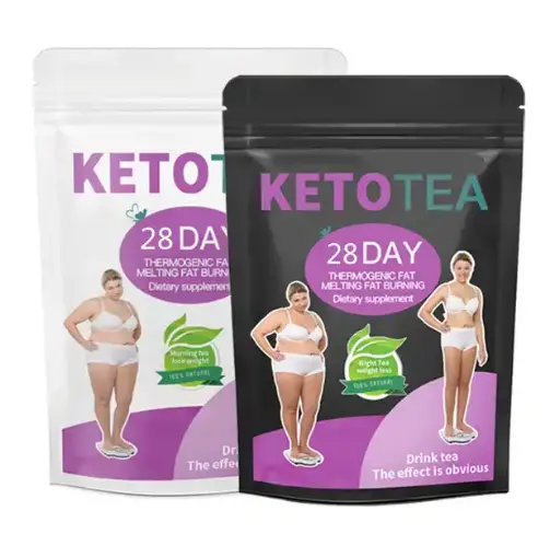 Herbal diet detoks Pelangsing teh hijau penurun berat badan label pribadi pembakar perut Keto teh lemak tanpa efek samping