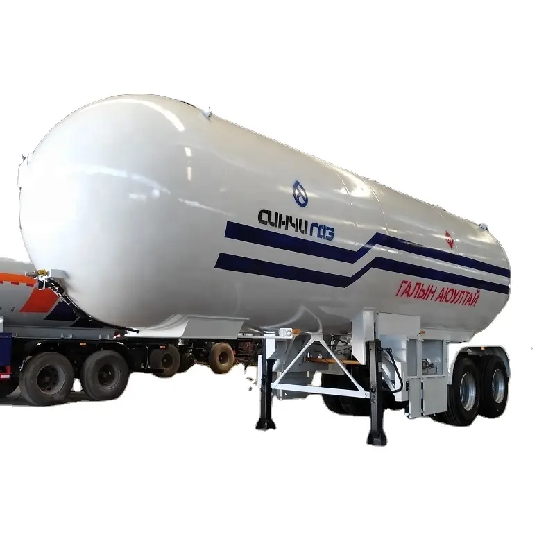 Camiones semiremolque cisterna de LPG, tanque de petróleo licuado lpg de 40m3, transporte de diésel, ampliamente utilizado, nuevo diseño