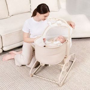 Cuna Eléctrica Multifuncional Moderna para Bebés, con Música, Vibración, Luz, Juguetes Colgantes, Cuna Calmante para Recién Nacidos, Verano - Product Image 2