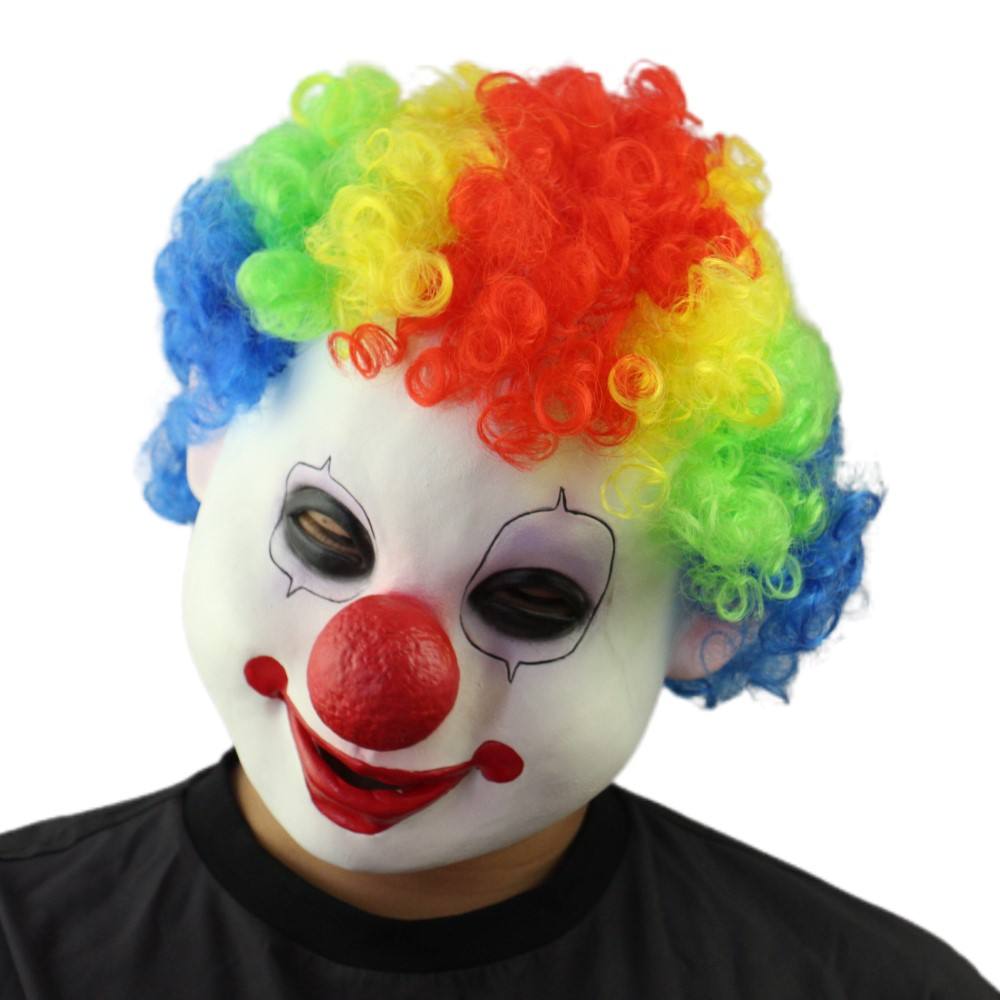 Maschera Pagliaccio Spaventoso - Full Face Per Halloween E Feste