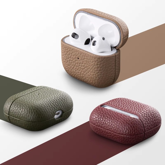 Business Style Leather Case for Apple AirPods 4 Shockproof Wireless Earphone Charging Box With Cover Novelty Gifts