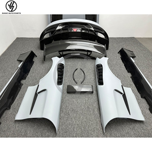 Kit carrosserie style Black Series en fibre de carbone semi-complète, pare-chocs, spoiler, capot, garde-boue pour AMG GT GTC GTS 2017-2019, kit BS - Product Image 6