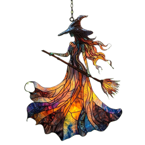 Sombrilla Acrílica de Bruja Espeluznante, Decoración Interior y Exterior - Product Image 1