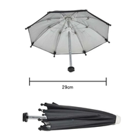 Parapluie pour appareil photo, support griffe porte-accessoire universel, grande taille 50 cm, protection contre la pluie et le soleil pour appareils photo hybrides et reflex numériques Canon, Nikon, Sony