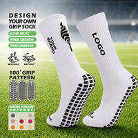 Chaussettes de football unisexes de haute qualité avec grip personnalisé, chaussettes de sport pour adultes, chaussettes de football avec logo, chaussettes de course