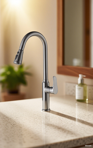 <span class=keywords><strong>Robinet</strong></span> de salle de bain thermostatique à économie d'eau le plus vendu avec aérateur anti-éclaboussures et surface chromée polie miroir pour usage hôtelier - Product Image 2