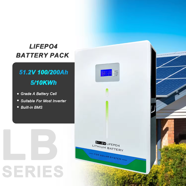 5kwh 10kwh Lfp Lithium Ion 48v 51.2v 100ah 200ah Lifepo4 Home Storage Inverter Battery Power Wall Mount Solar Power Systems