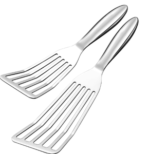 Food Grade Stainless Steel <b>Grill</b> Spatula Non-Coated Cooking Turner with Hollow Handle - Product Image 5