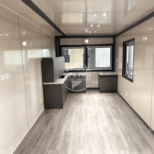 บ้านสำเร็จรูปอเนกประสงค์แบบขยายได้ โครงสร้างเหล็ก Q235 แข็งแรง สำหรับใช้เป็นบ้านพักตากอากาศ หรือสำนักงานในสวนหลังบ้าน - Product Image 6