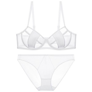 Ensemble de lingerie sensuelle française, ultra-fine, pour <span class=keywords><strong>poitrine</strong></span> généreuse, effet amincissant, grande taille, sans trace, anti-affaissement, haut de gamme - Product Image 3