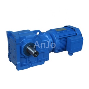 Série K K37 K77 Flenders en gros arbre creux solide AC Angle droit triphasé 380V boîte de vitesses moteur à engrenages hélicoïdaux pour machines - Product Image 1