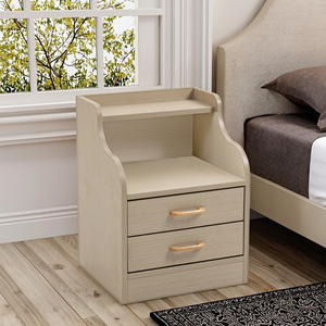 Bàn Cạnh Giường ngủ với 2 ngăn kéo bàn gỗ bên bàn đầu giường cho đồ nội thất phòng ngủ - Product Image 5