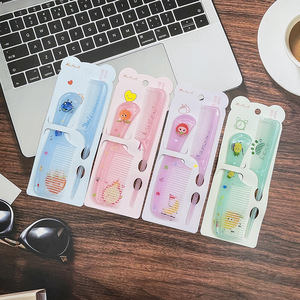 หวีพลาสติกพิมพ์ลายการ์ตูนน่ารัก สีเจลลี่ หวีซี่กว้าง หวีขนาดใหญ่ ขายส่ง - Product Image 3